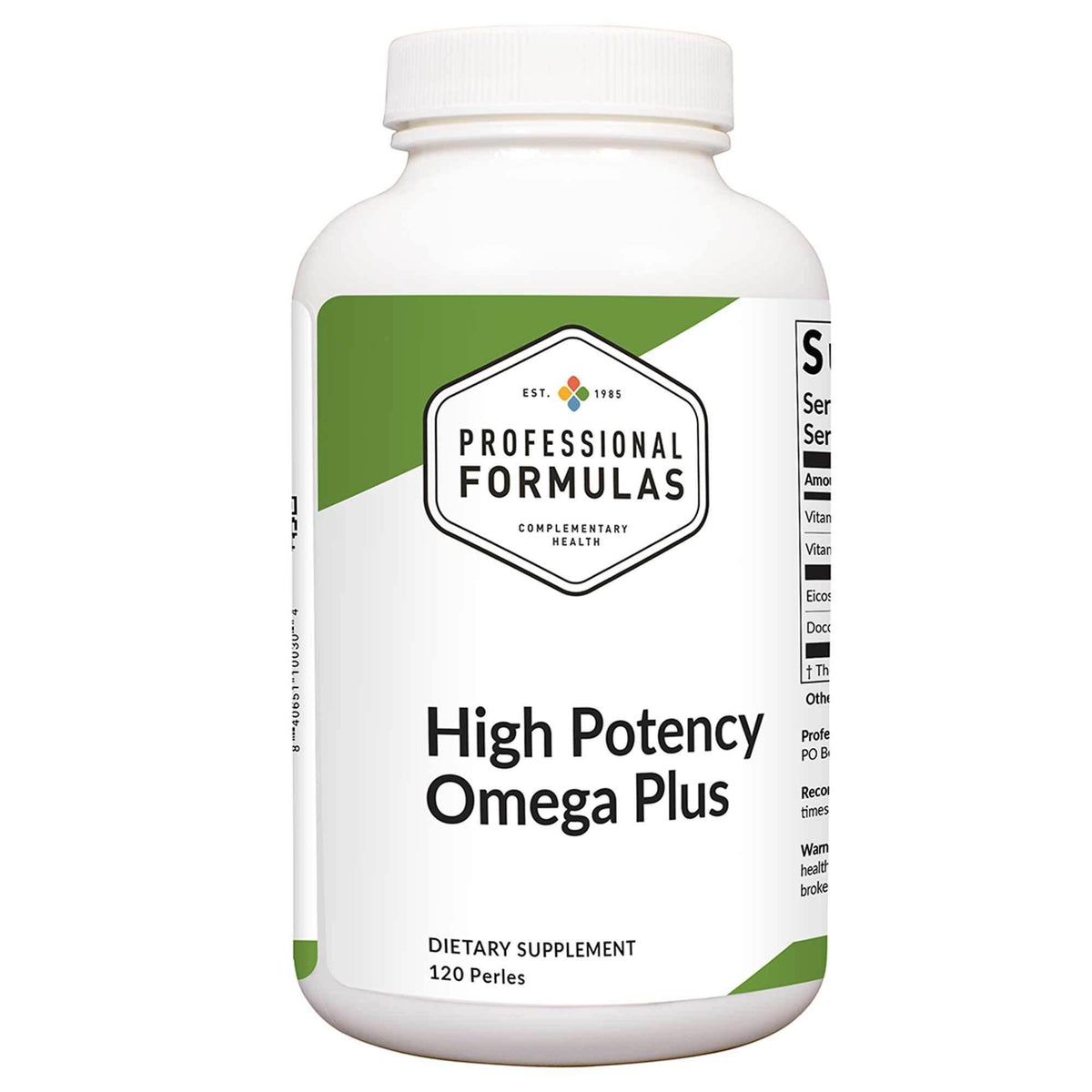 Professional Formulas High Potency/Omega Plus 120 Perles 2 Pack - VitaHeals.com