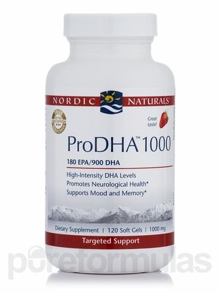 Nordic Naturals Pro DHA 1000 (Strawberry) 120 Softgels