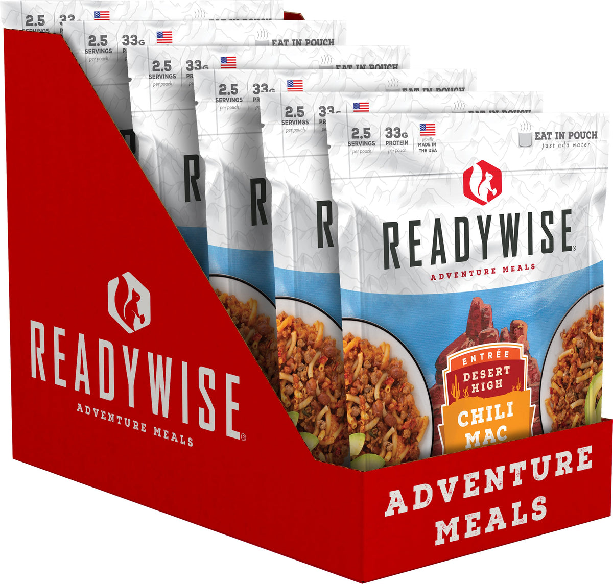 READYWISE Desert High Chili Mac with Beef Case of 6 Emergency Food Supply