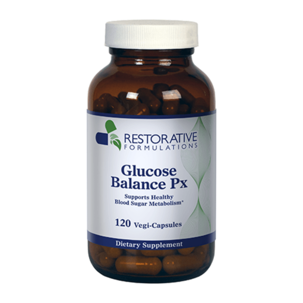 Restorative Formulations Glucose Balance Px Healthy Blood Sugar Metabolism 120 Vegi- Capsules