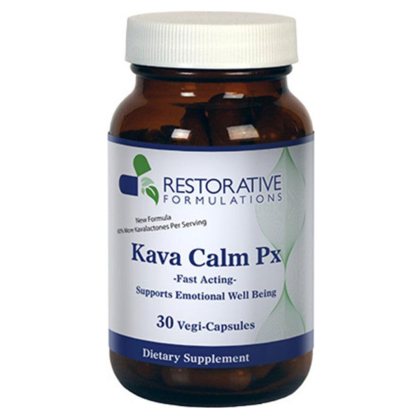 Restorative Formulations Kava Calm Px Supports Emotional Well-being 30 Vegi-Capsules