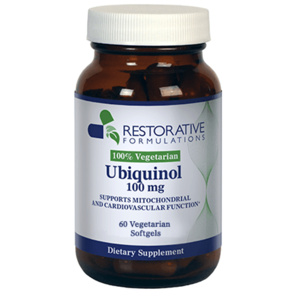 Restorative Formulations Ubiquinol 100mg 60 Vegetarian Softgels