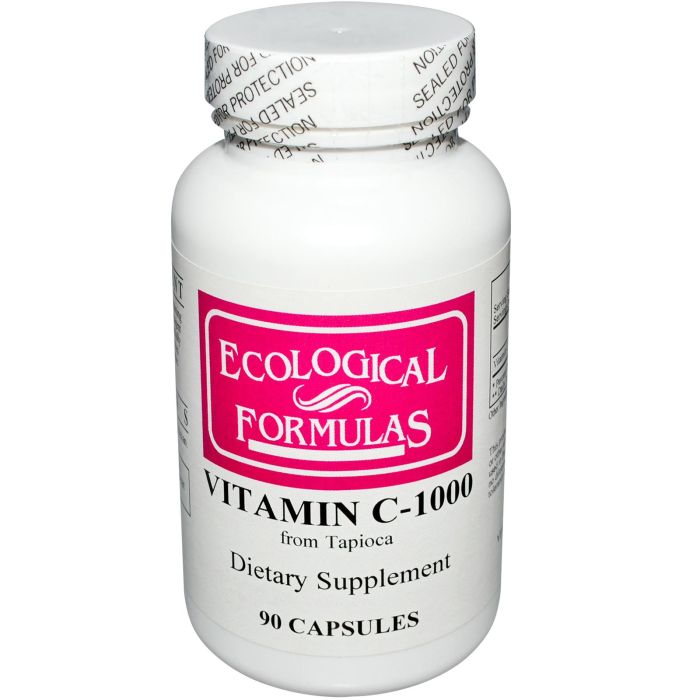 Ecological Formulas Vitamin C-1000 90 Capsules