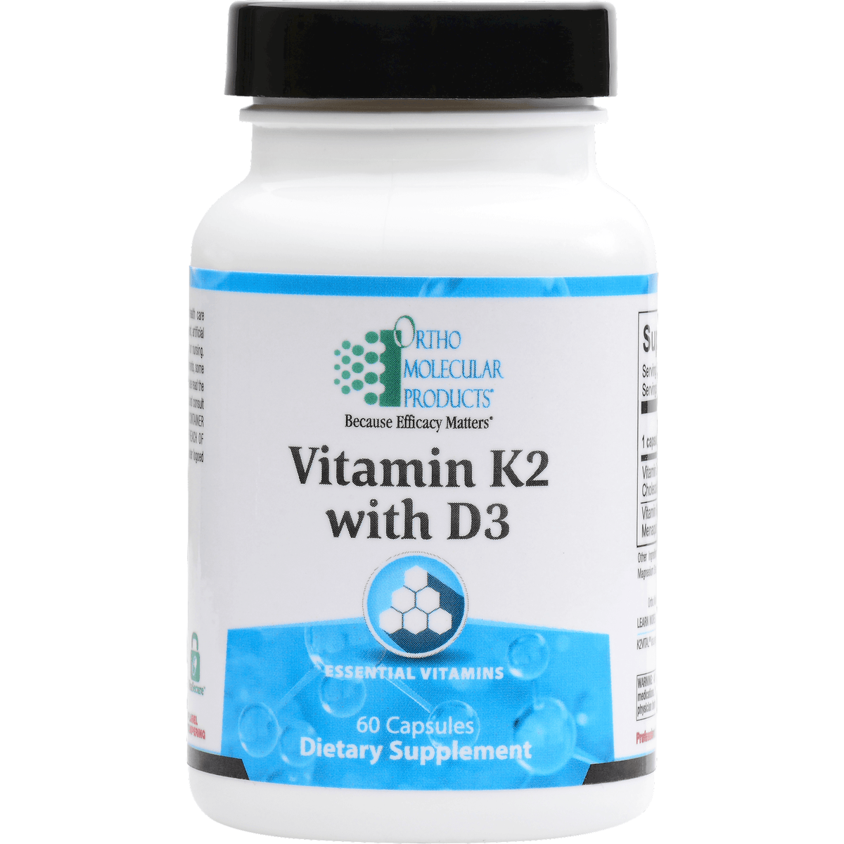 Ortho Molecular Vitamin K2 With D3 60 Caps 2 Pack - VitaHeals.com