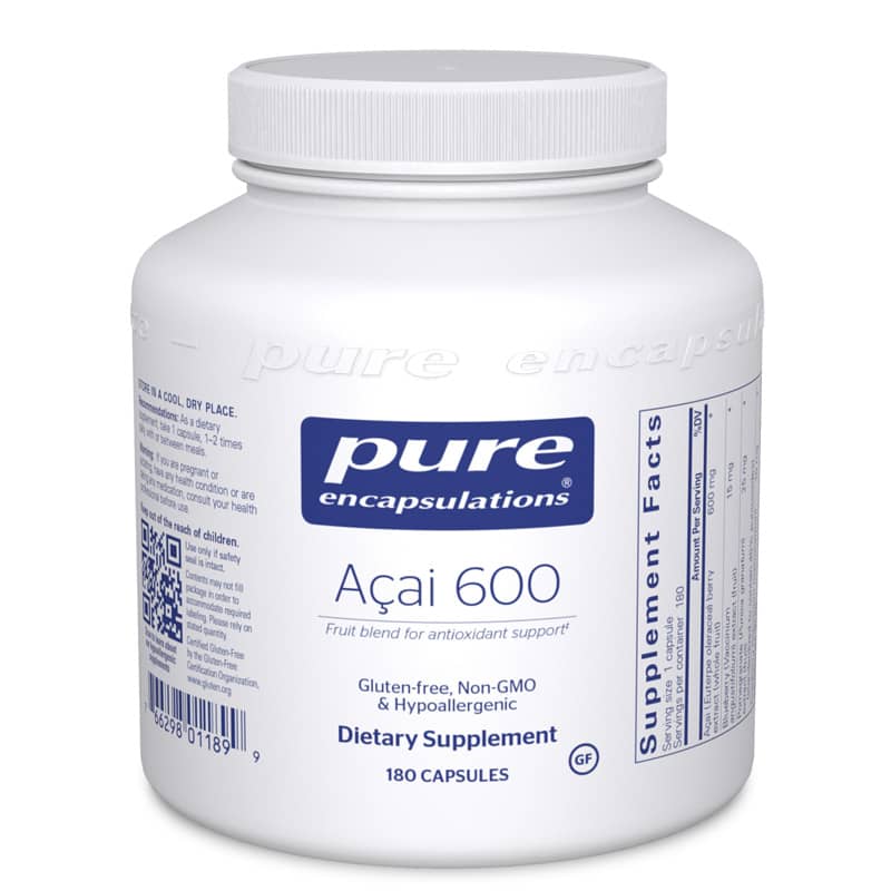 Pure Encapsulations Acai 600 180 Capsules