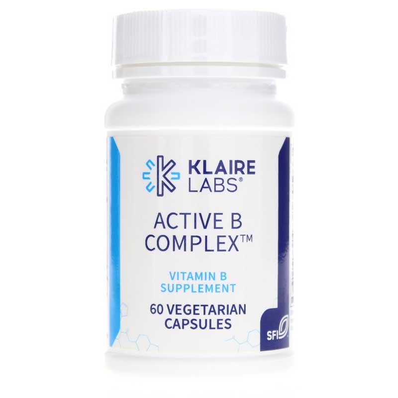 Klaire Labs Active B Complex 60 Capsules