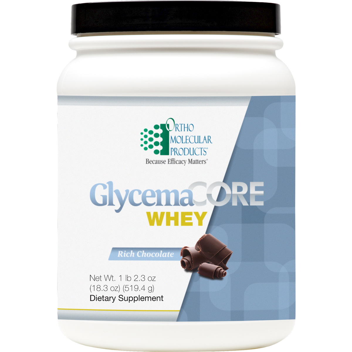 Ortho Molecular Glycemacore Whey Chocolate 14 Servings - VitaHeals.com