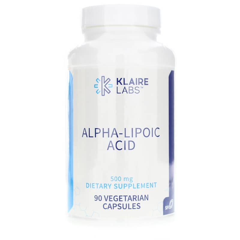 Klaire Labs Alpha Lipoic Acid 500 Mg 90 Veg Capsules