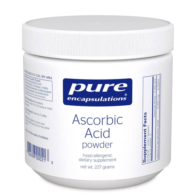 Pure Encapsulations Ascorbic Acid Powder 227 Grams