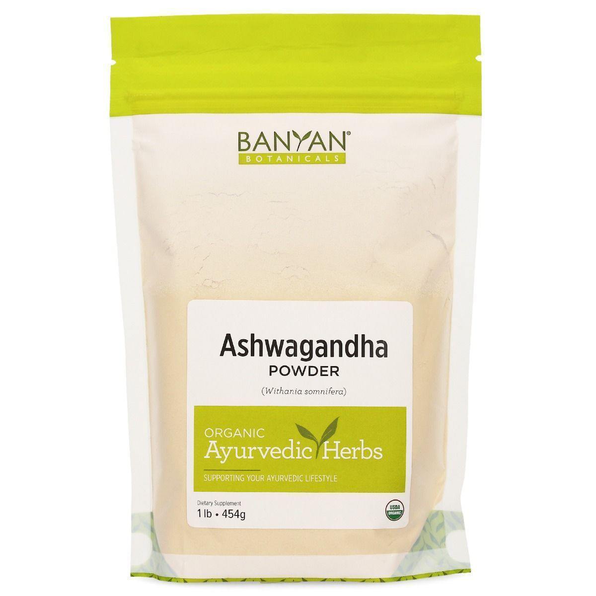 Banyan Botanicals Ashwagandha Certified Organic 1 Lb 2 Pack - VitaHeals.com