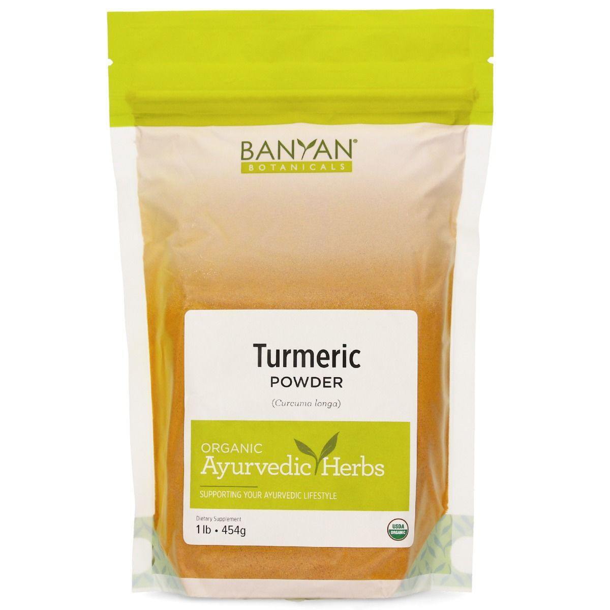 Banyan Botanicals Turmeric Root Powder, Organic 1 Lb 2 Pack - VitaHeals.com