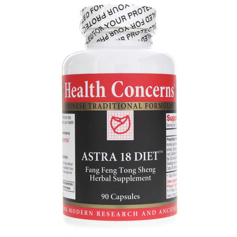 Health Concerns Astra 18 Diet 90 Capsules