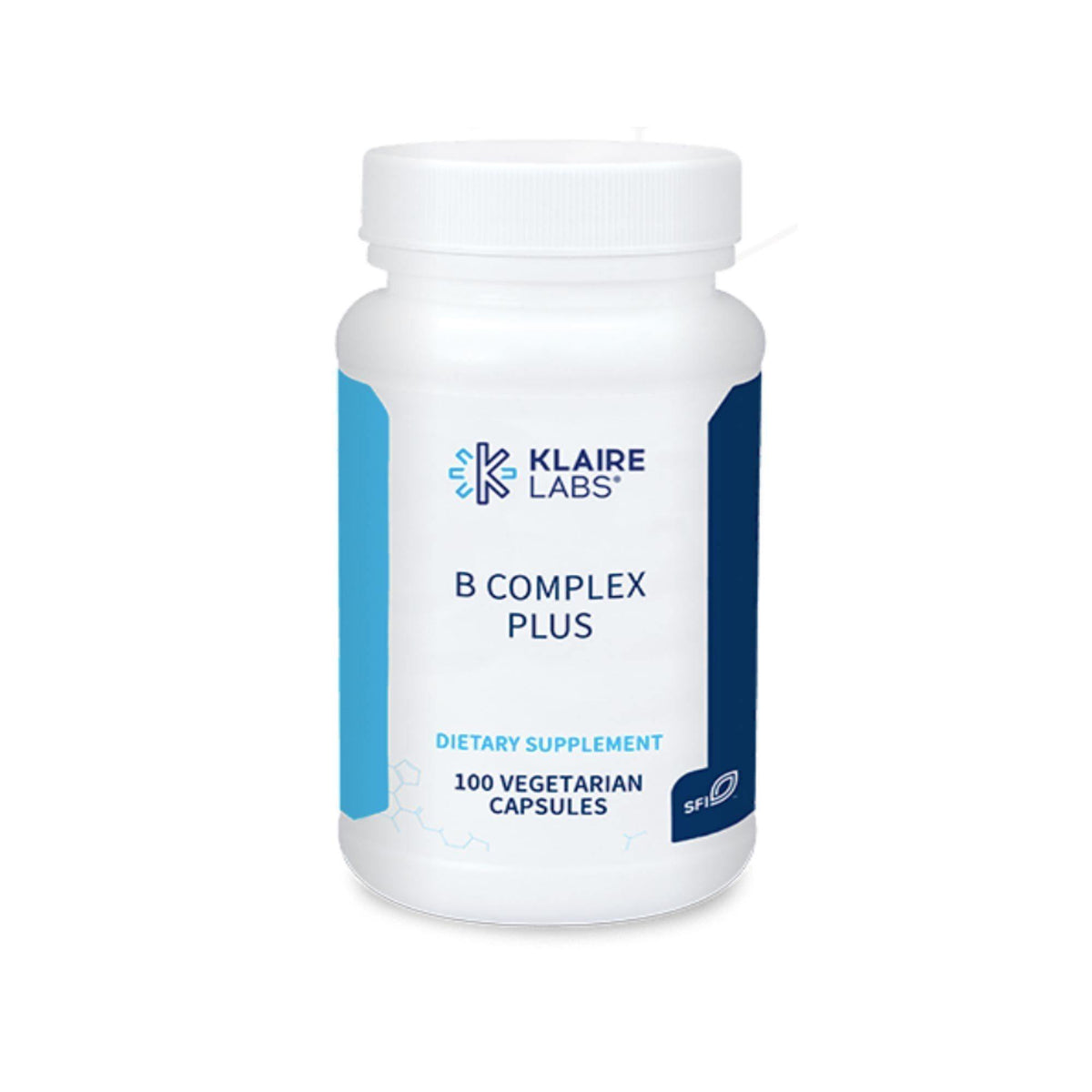 Klaire Labs B-Complex Plus 100 Caps - VitaHeals.com