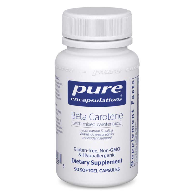 Pure Encapsulations Beta Carotene (with mixed carotenoids) 90 Softgels