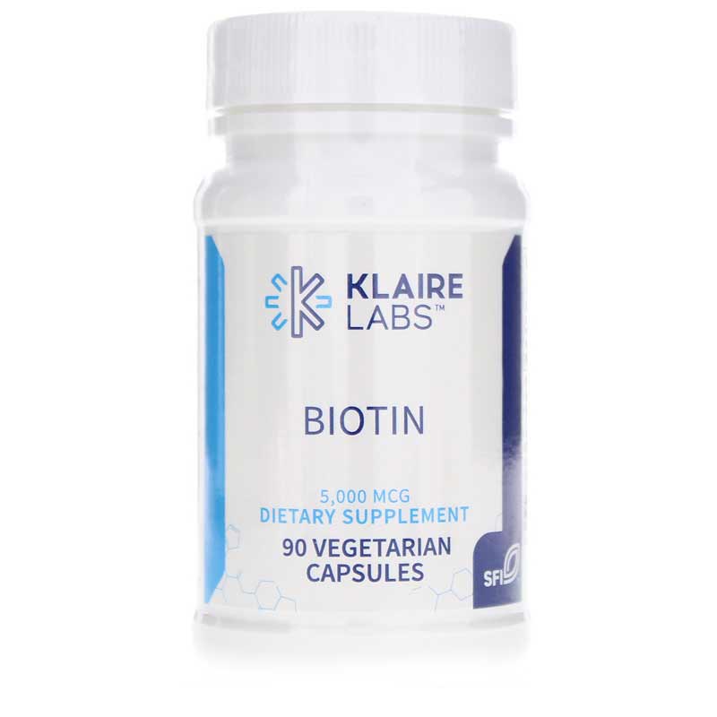 Klaire Labs Biotin 90 Veg Capsules