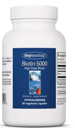 Allergy Research Group Biotin 5,000 mcg 60 Capsules