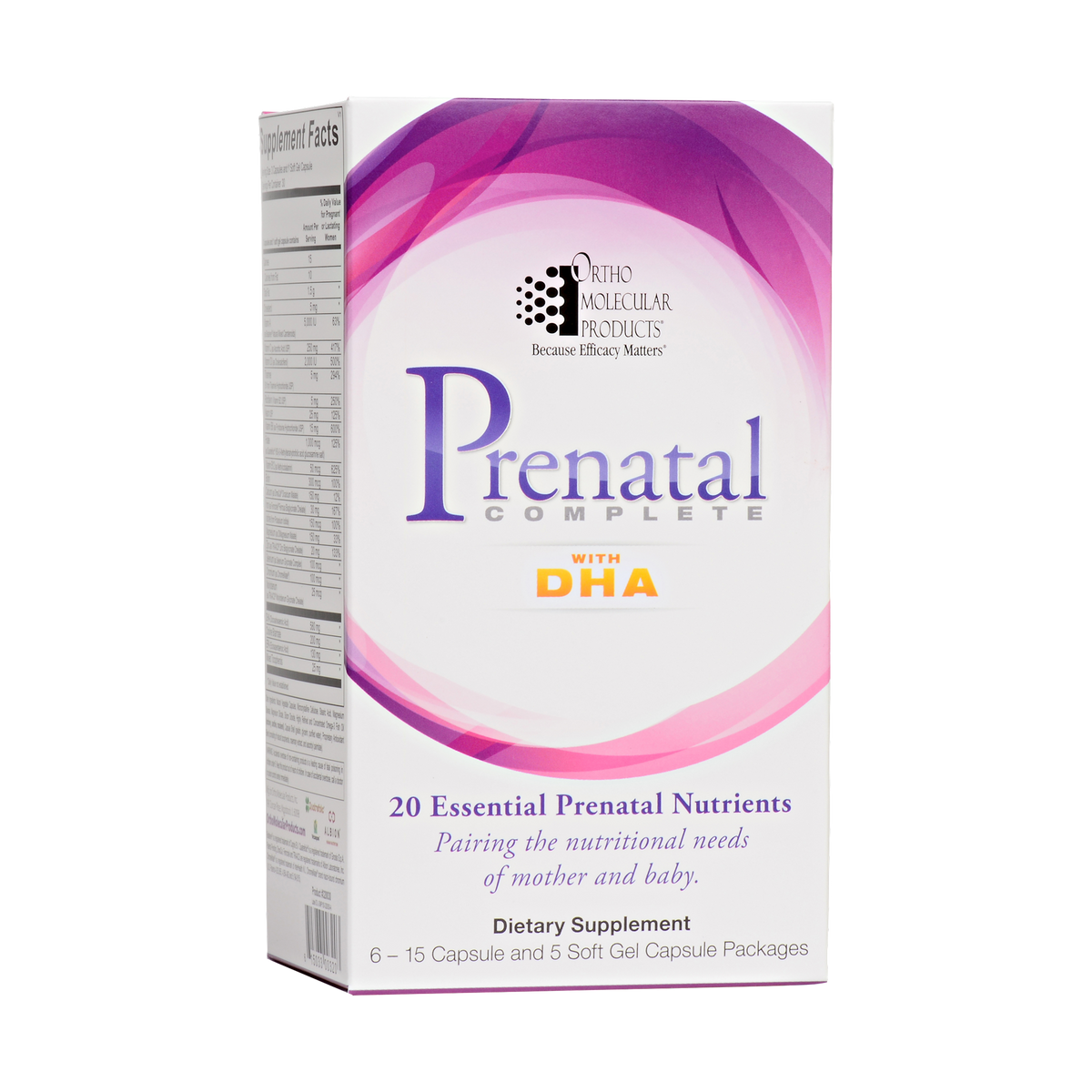 Ortho Molecular Prenatal Complete With Dha 30 Servings - VitaHeals.com