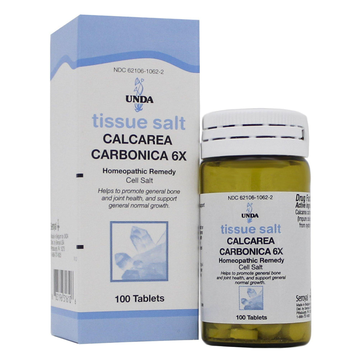 Seroyal/Unda Calcarea Carb 6X Salt 100 Tablets 2 Pack - VitaHeals.com