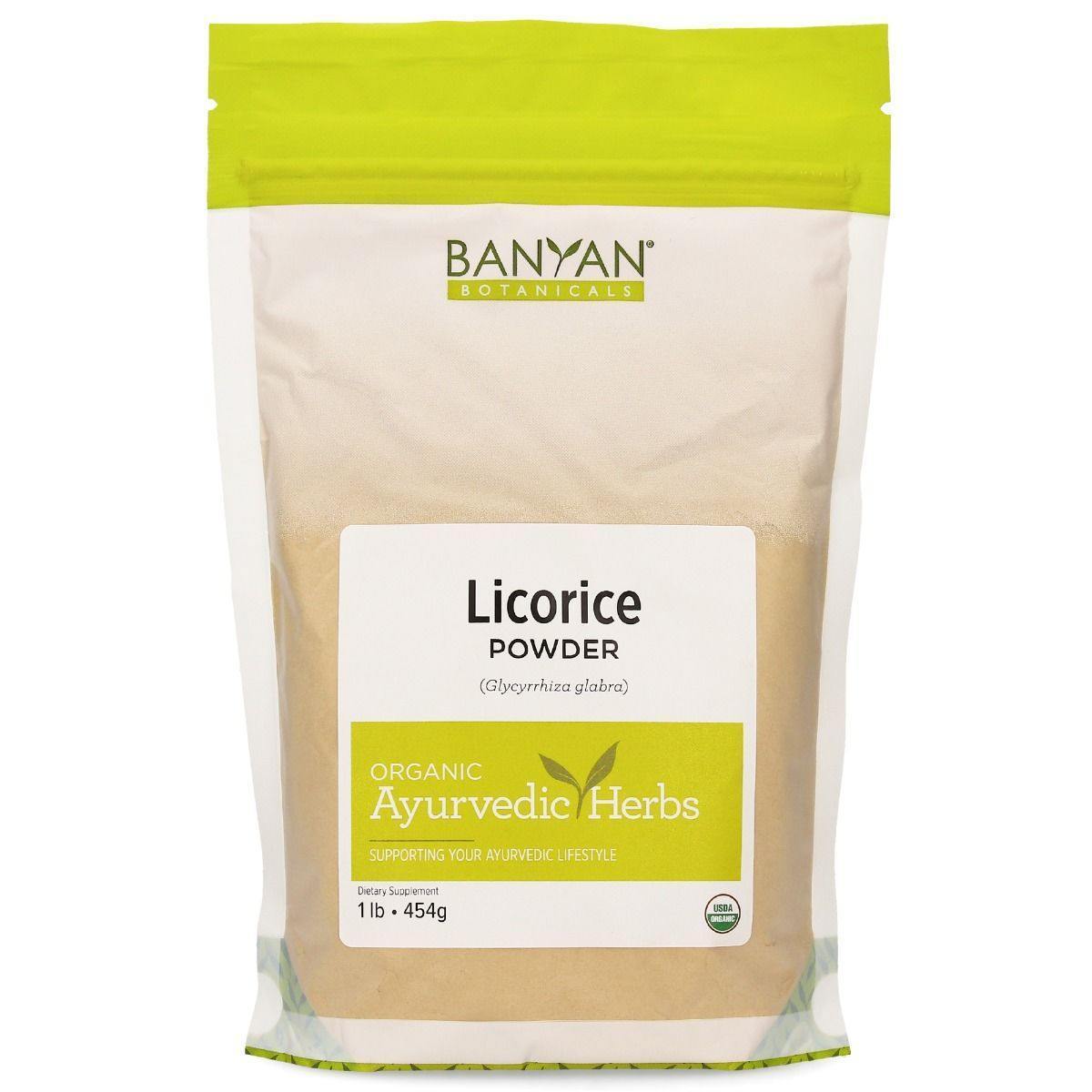 Banyan Botanicals Licorice Root Powder Organic 1 Lb 2 Pack - VitaHeals.com