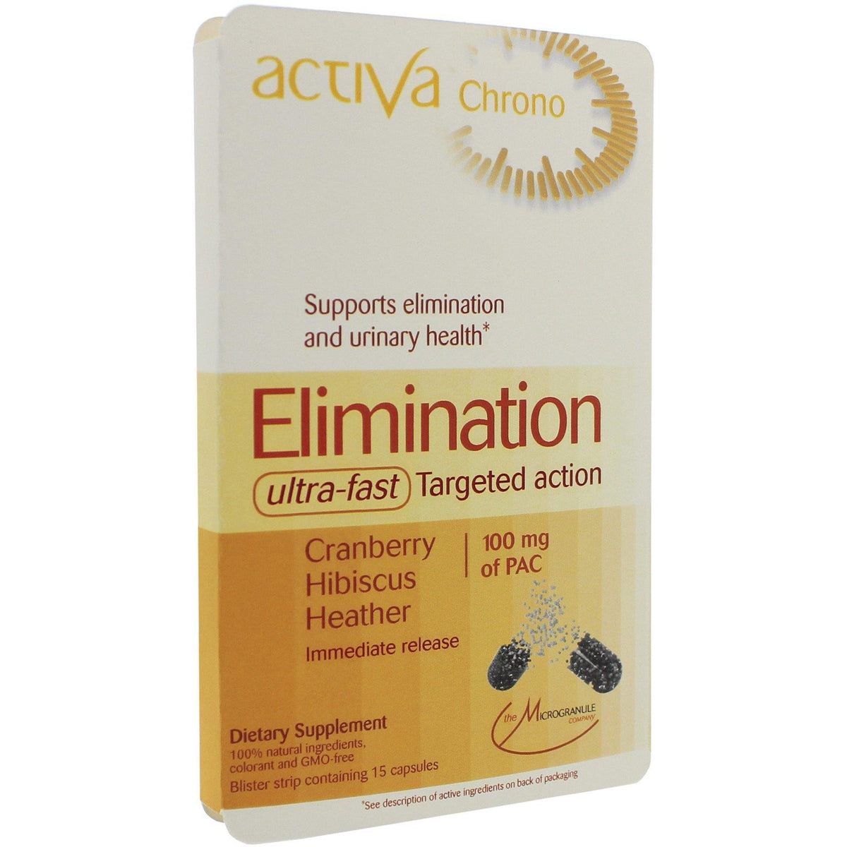 Activa Chrono Elimination Microgranule 15 Capsules 2 Pack - VitaHeals.com