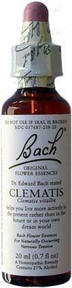 Bach Flower Essences Clematis 20ml