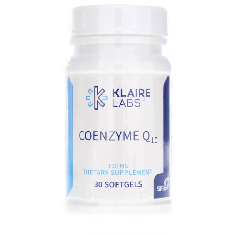 Klaire Labs Coenzyme Q10 100 Mg Softgels 30 Softgels