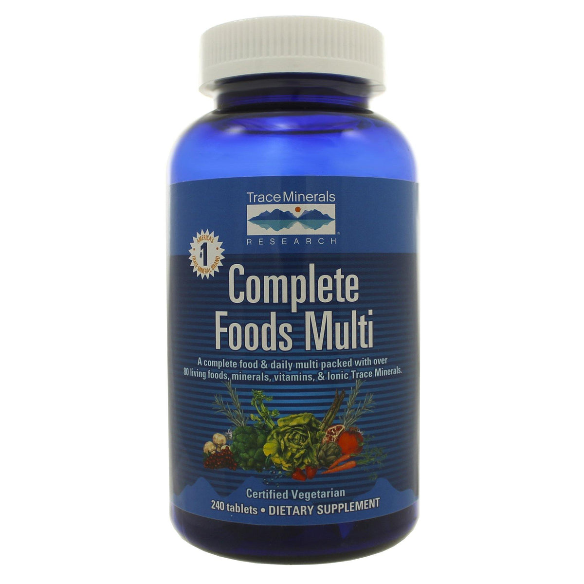 Trace Minerals Research Complete Foods Multi 240 Tabs - VitaHeals.com