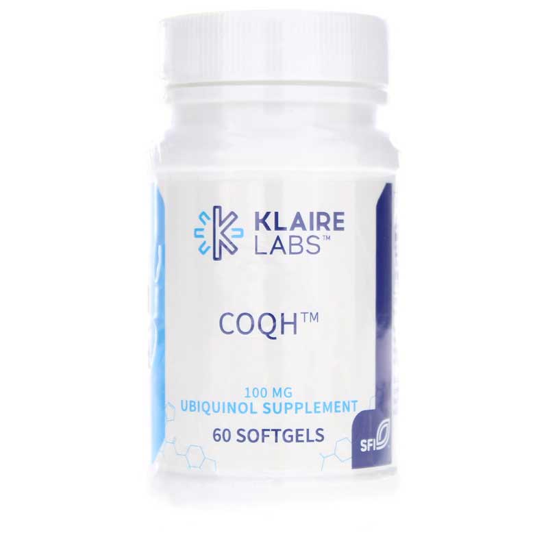 Klaire Labs CoQH 100 Mg Ubiquinol 60 Softgels