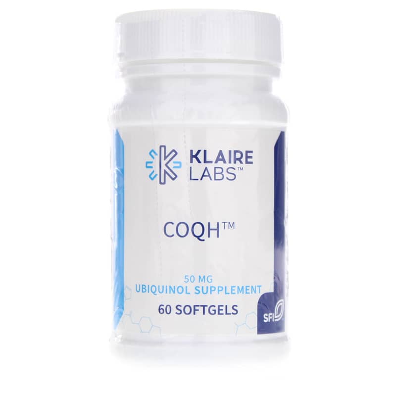 Klaire Labs CoQH 50 Mg Ubiquinol 60 Softgels