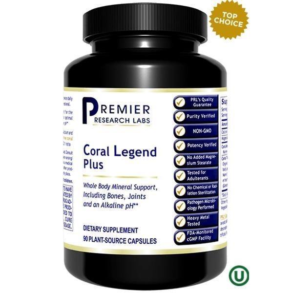 Premier Research Labs Coral Legend Plus 90 Plant-Sourced Capsules  2 Pack - VitaHeals.com