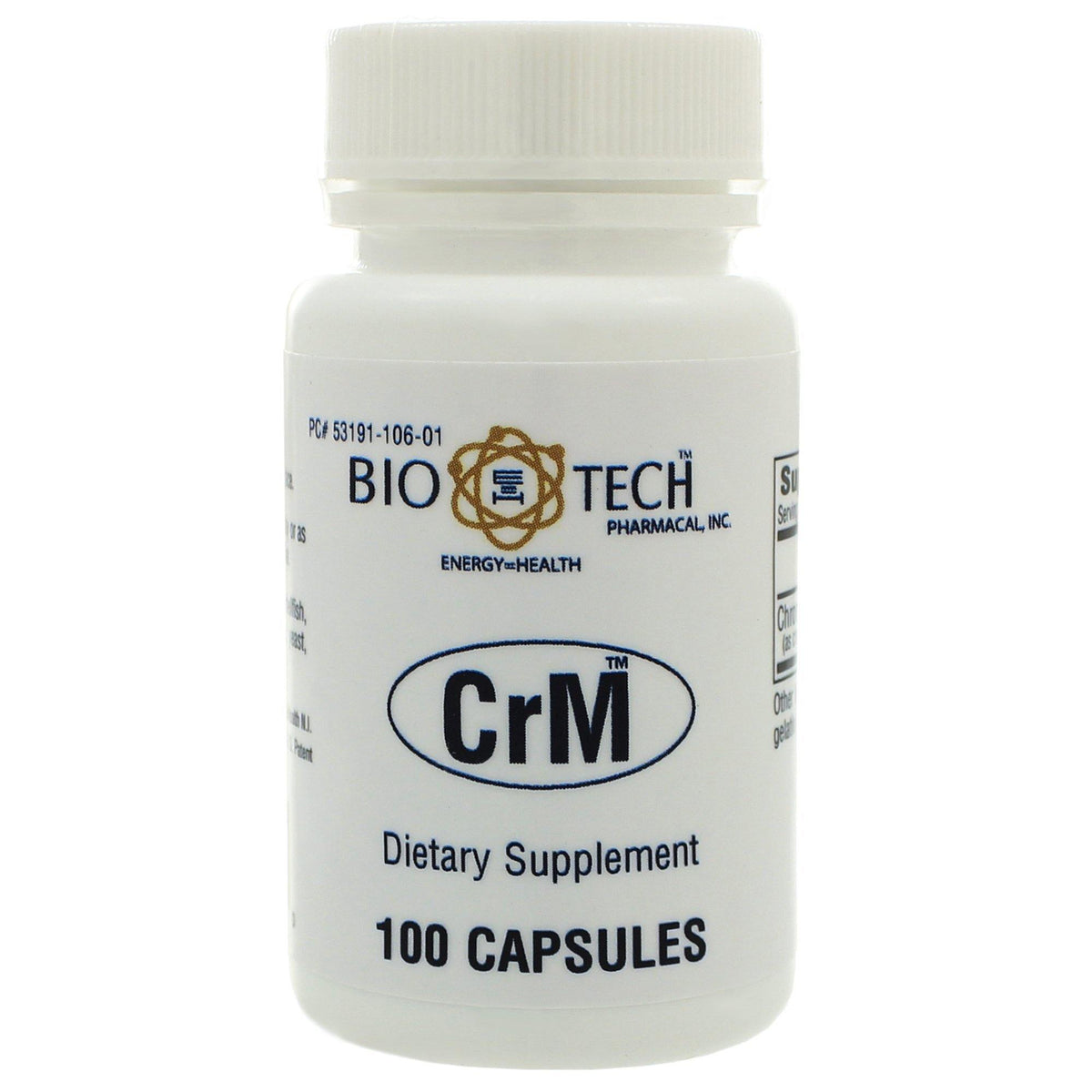 Bio-Tech  Pharmacal Crm Chromium 100 Capsules - VitaHeals.com