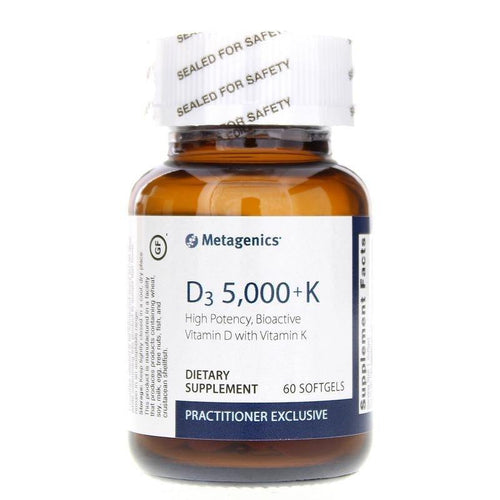 Metagenics D3 5,000 + K 60 Softgels - VitaHeals.com