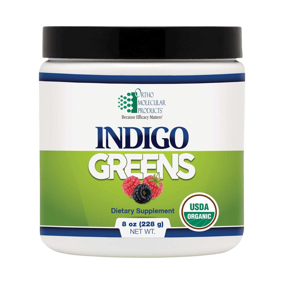 Ortho Molecular Indigo Greens 60 Servings 2 Pack - VitaHeals.com