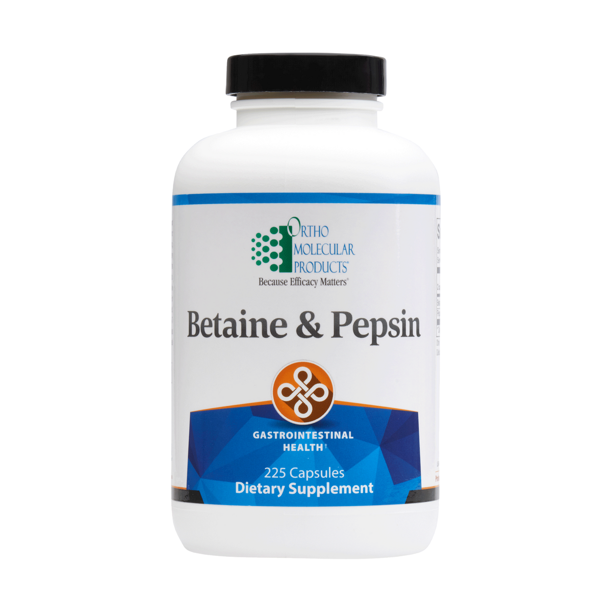 Ortho Molecular Betaine & Pepsin 225 Caps - VitaHeals.com