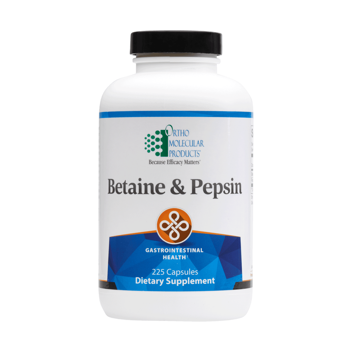 Ortho Molecular Betaine & Pepsin 225 Caps 2 Pack - VitaHeals.com