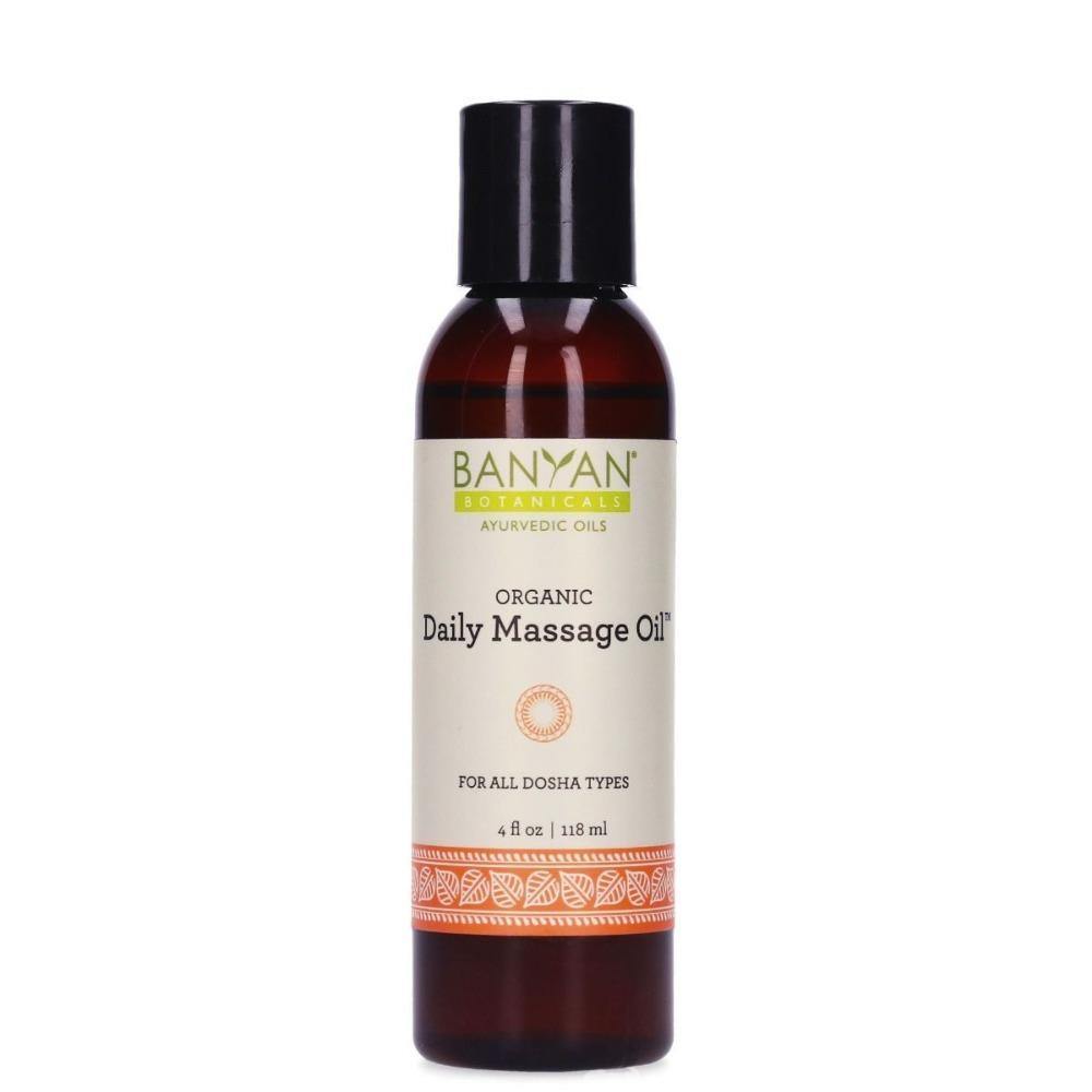 Banyan Botanicals Daily Massage Oil 4 Fl Oz  3 Pack - VitaHeals.com