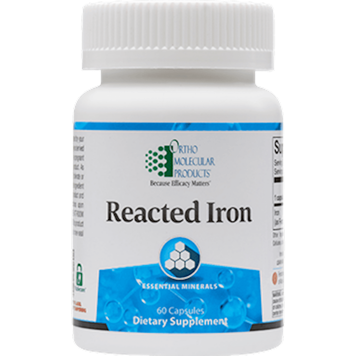 Ortho Molecular Reacted Iron 60 Caps 2 Pack - VitaHeals.com