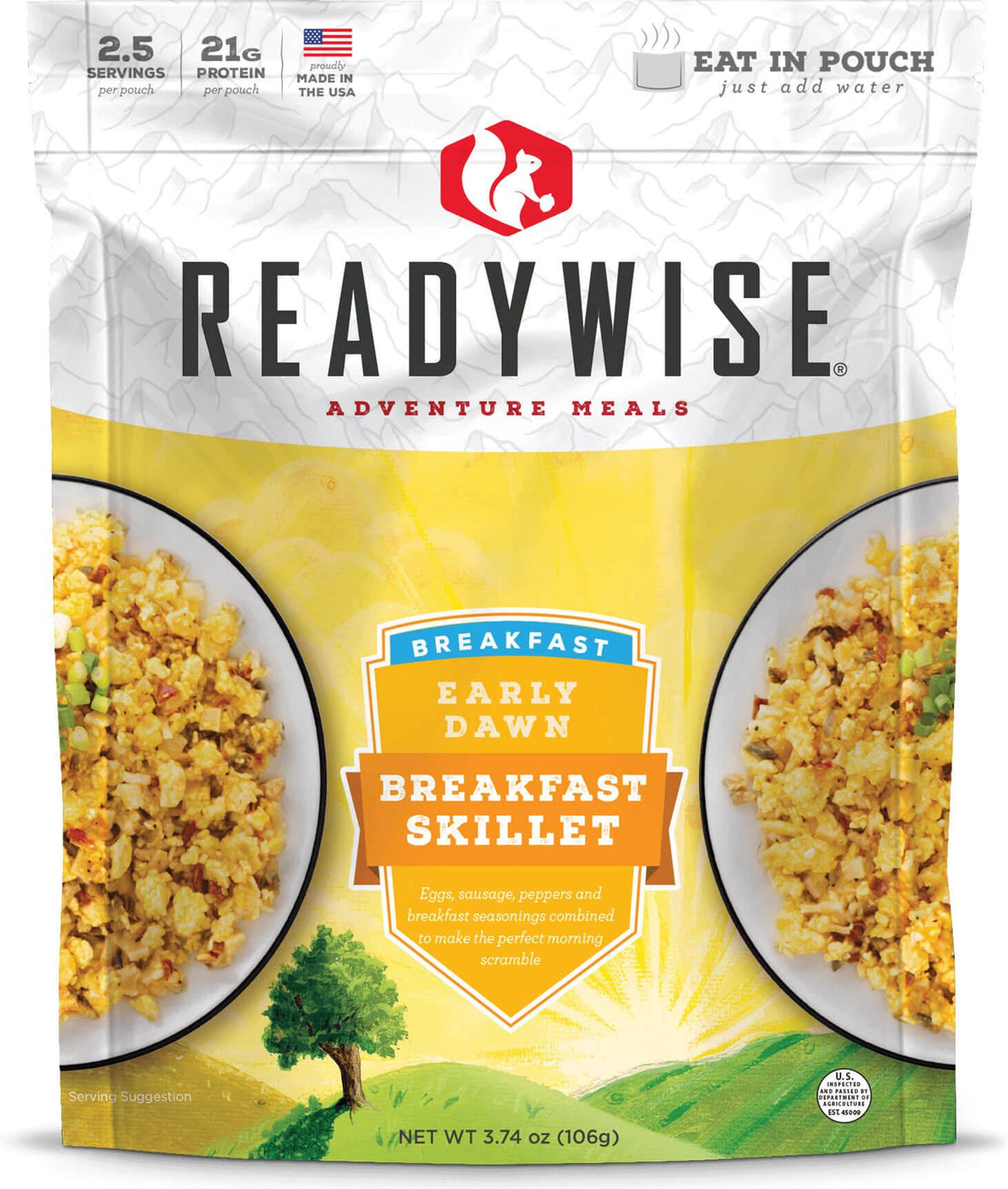 READYWISE Early Dawn Egg Scramble Case of 6 Emergency Food Supply