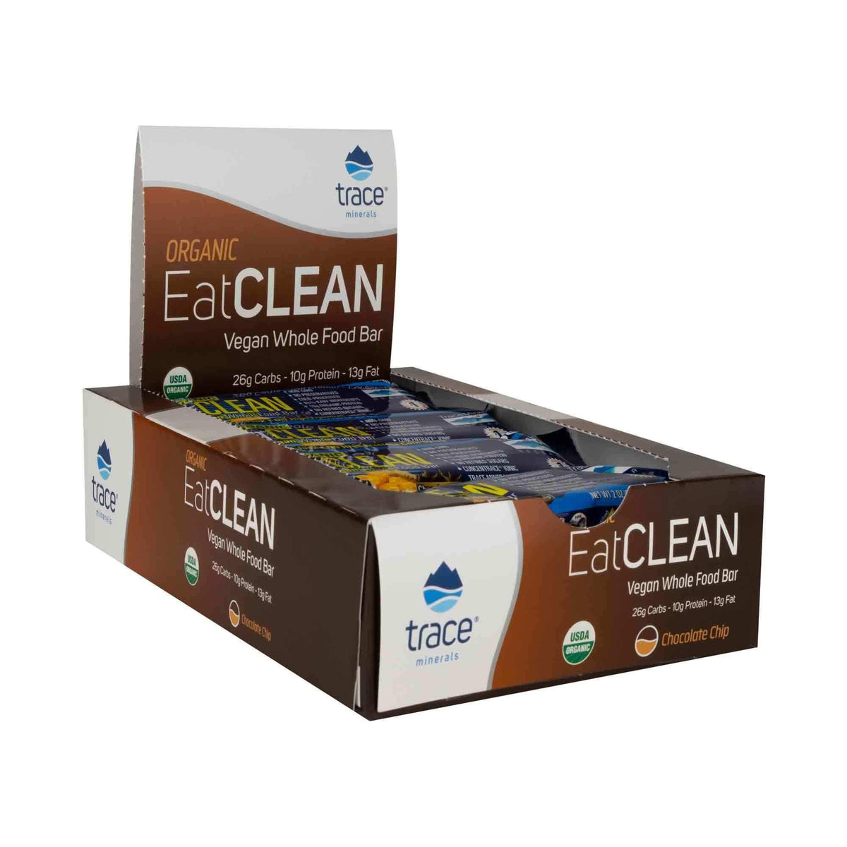 Trace Minerals Research Eatclean Vegan Whole Food Bar Certified Organic 12 Bars - VitaHeals.com