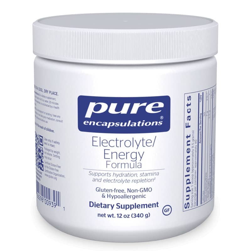 Pure Encapsulations Electrolyte Energy Formula 340 Grams