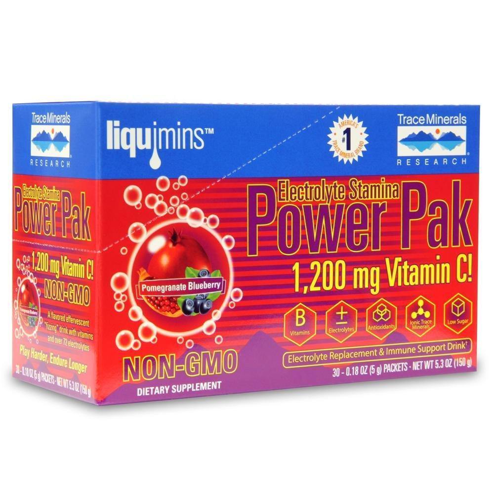 Trace Minerals Research Electrolyte Stamina Power Pak 30 Packets - VitaHeals.com