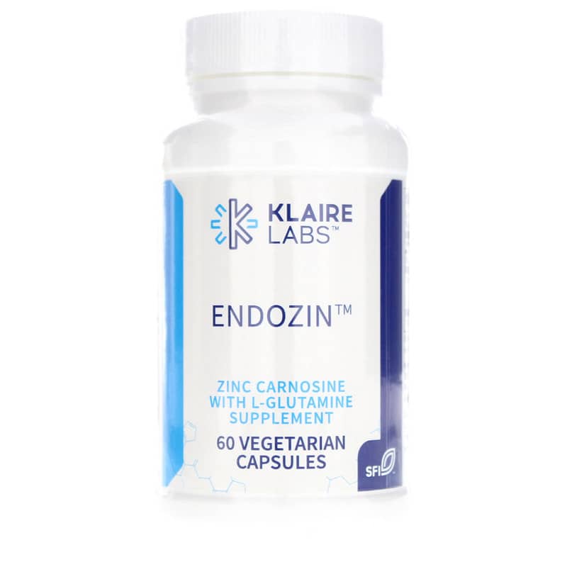 Klaire Labs Endozin Zinc Carnosine 60 Veg Capsules