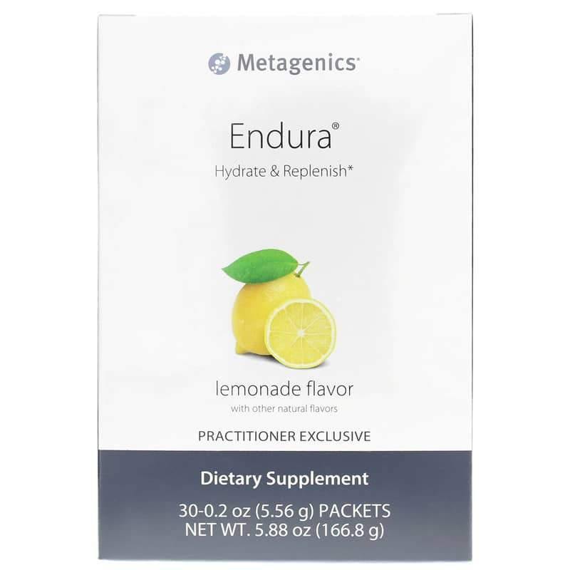 Metagenics Endura Hydrate & Replenish Lemonade Flavor 30 Packets - VitaHeals.com