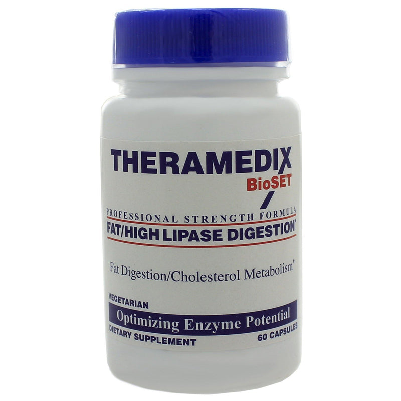 Theramedix BioSET Fat High Lipase Digestion Lps 60 Capsules - VitaHeals.com