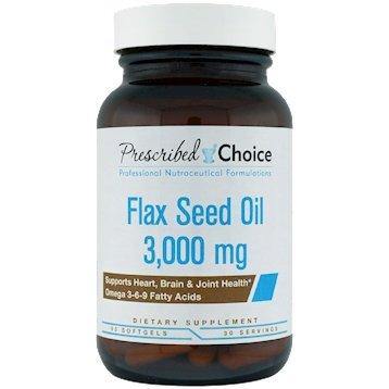 Prescribed Choice Flax Seed Oil 3000 Mg 90 Softgels - VitaHeals.com