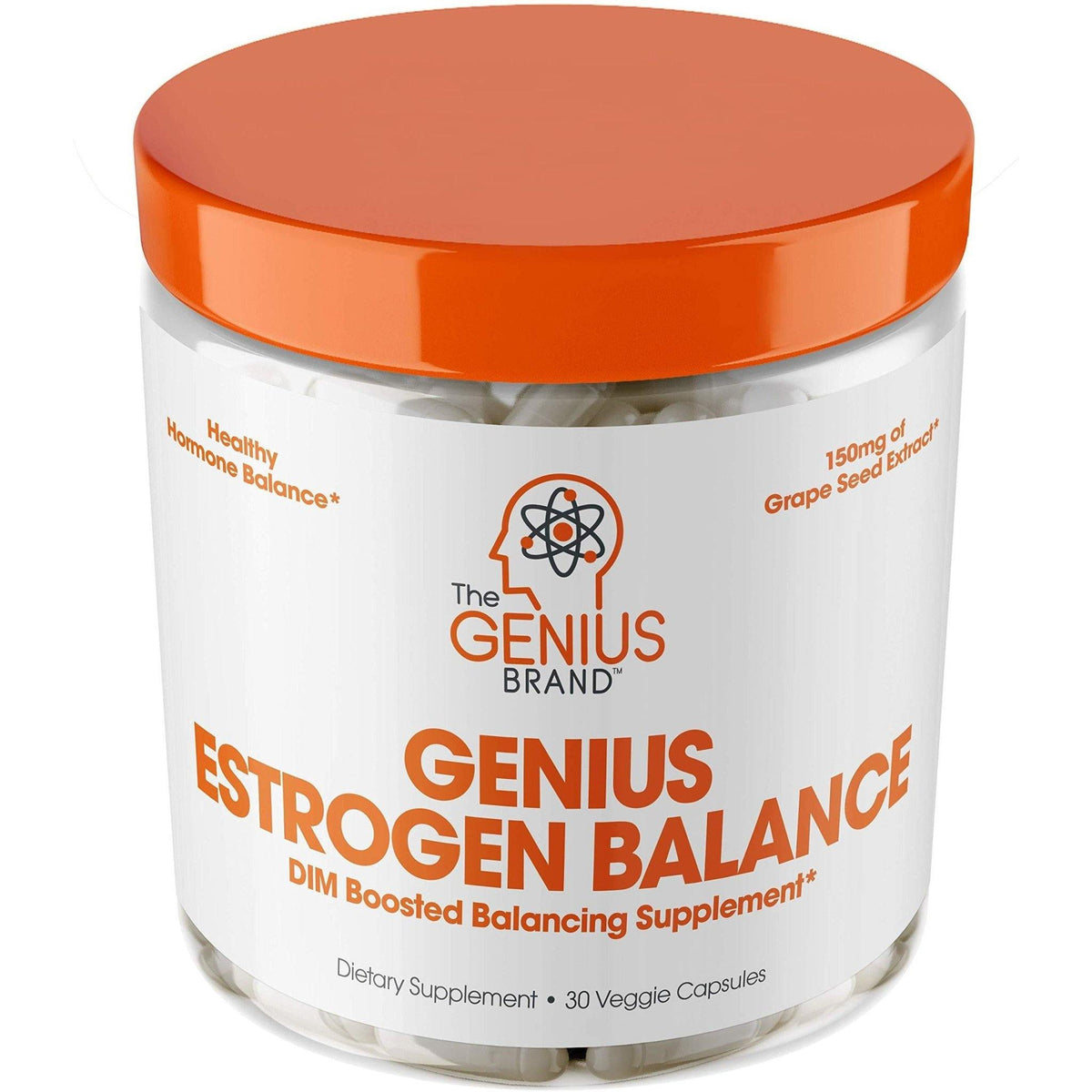 The Genius Brand Genius Estrogen Balance 30 Veggie Pills - VitaHeals.com