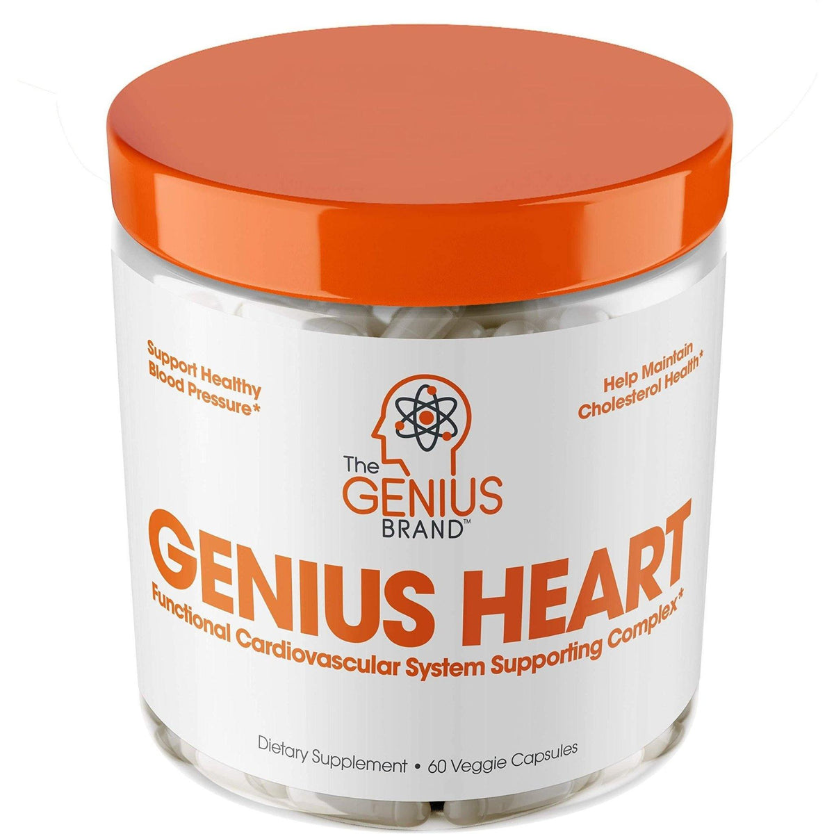 The Genius Brand Genius Heart 60 Veggie Capsules - VitaHeals.com