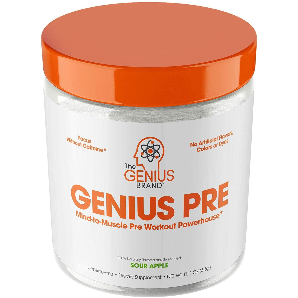 The Genius Brand Genius Pre Sour Apple 11.11 Oz - VitaHeals.com