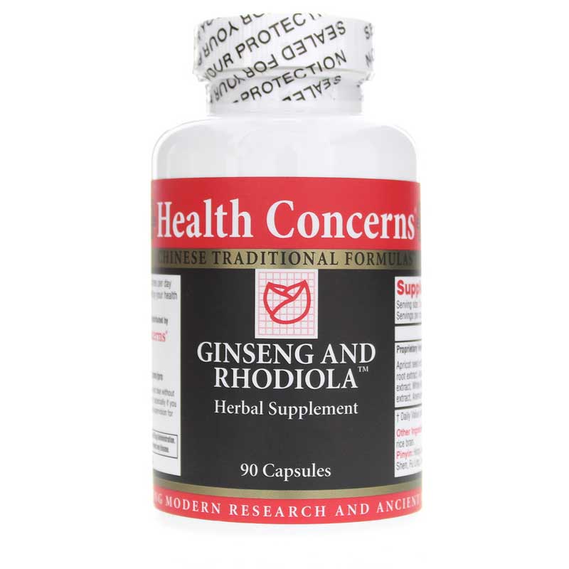 Health Concerns Ginseng and Rhodiola 90 Capsules