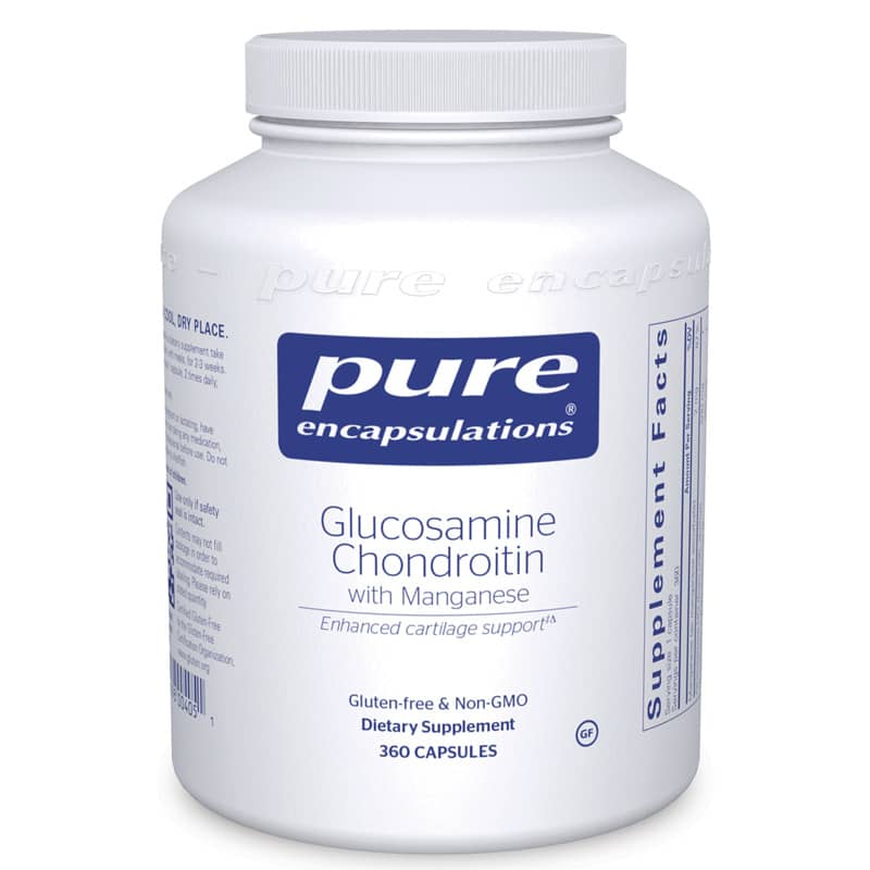 Pure Encapsulations Glucosamine Chondroitin with Manganese 360 Capsules